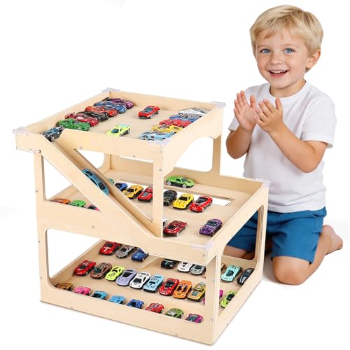 3-Level Large Capacity 50+ Toy Cars
