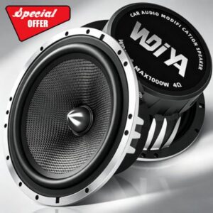 Upgrade 6.5" Car Speakers 1000W Peak Power - High-Performance Carbon Fiber Cone Woofers