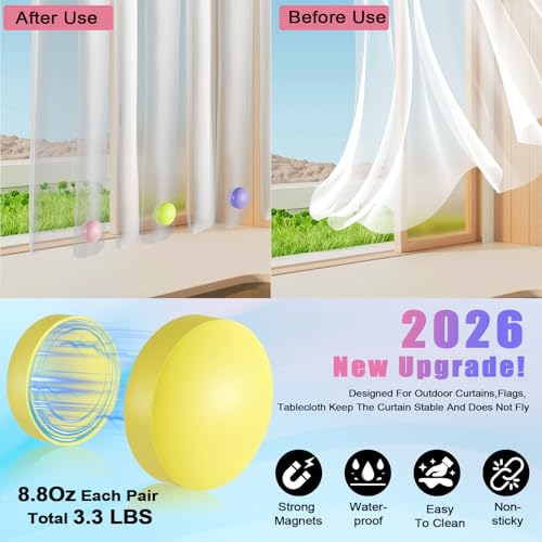 Easy Install for Heavy Wind Outside Patio Gazebo Pergola Home (3.3LB Multicolor)