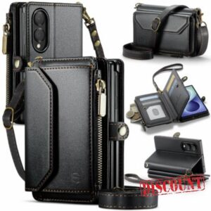 Strapurs for Samsung Galaxy Z Fold 8 - Zipper Strap Wallet Case