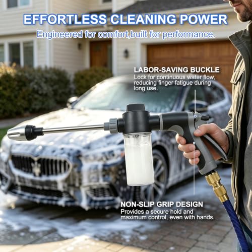 Adjustable Handheld Pressure Washer Nozzle for 3/4" Garden Hose