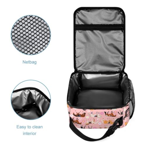 17 Inch Large Capacity Multi-Pocket Daypack(Pink Horse)
