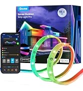 Govee Outdoor LED Strip Lights RGBIC with Warm and Cold White, 65.6ft 2.4G WiFi Smart Outdoor Lig...
