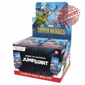 Magic: The Gathering | Marvel Super Heroes Jumpstart Booster Box | 24 Packs | 2-Player Card Game