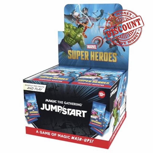 Magic: The Gathering | Marvel Super Heroes Jumpstart Booster Box | 24 Packs | 2-Player Card Game