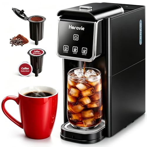 Hot & Iced Coffee Maker for K-Pod and Grounds