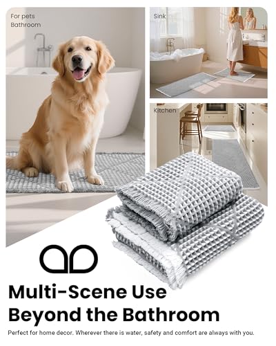 Ultra Absorbent Long Bath Rug Runner for Bathroom Decor