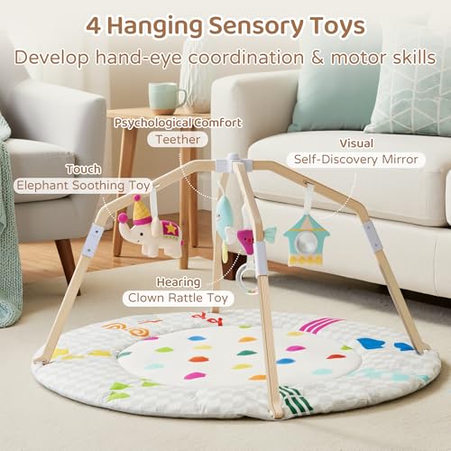 Foldable Wooden Frame Playmat for Stage-Based Development