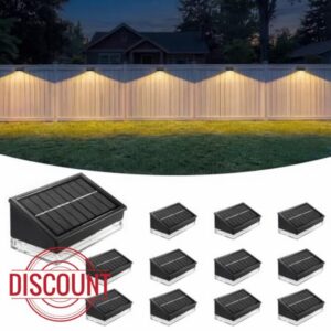 Solar Fence Lights 12 Pack