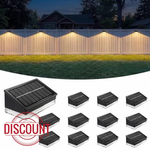 Solar Fence Lights 12 Pack