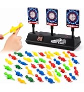 ThermoBox Kids Finger Launch Target Game, Auto Reset 3-Target Scoring Toy with Digital Score Disp...