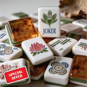 Wood Grain Acrylic American Mahjong