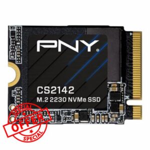 PNY CS2142 500GB PCIe Gen4 x4 NVMe M.2 2230 Internal SSD                                                          Up to 5