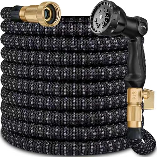 Extra Strength Fabric - Flexible Expanding Hose with 10 Pattern Spray Nozzle