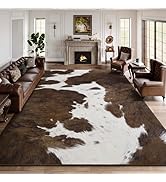 DweIke Leopard Rugs for Living Room, 4x6 Faux Cheetah Print Rug for Bedroom Decor, Washable Non-S...