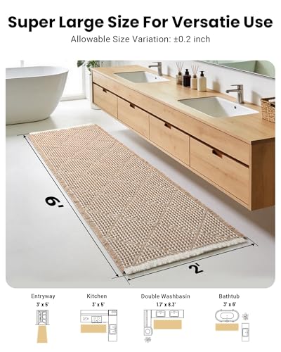 Absorbent and Washable Bathroom Mat for Laundry Room