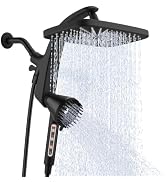 Shower Head with Handheld - High Pressure Filtered Hand Held Showerheads | 12" Rainfall Shower He...