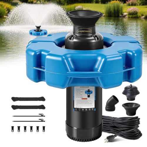 1HP 110V Floating Aerator Fountain Pump for Large Ponds Lakes