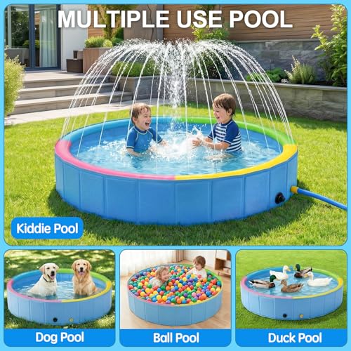 Portable Dog Swimming Pool for Outdoor Backyard