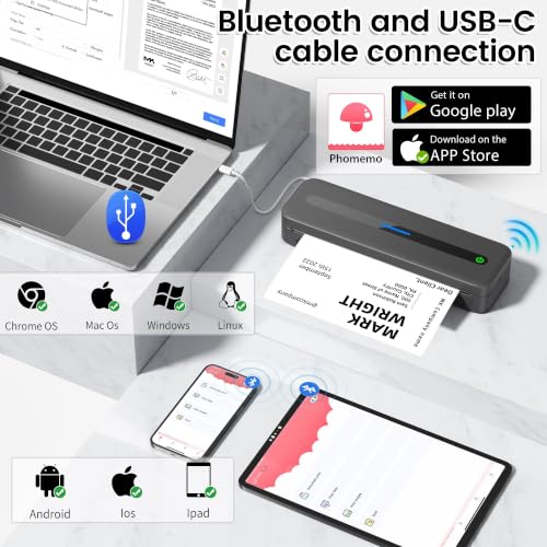 300DPI Wireless Bluetooth Thermal Printers