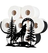 Cat Toilet Paper Holder Wall Mount for Standard Size Roll 4.5" | Rust-Resistant Iron; Funny Decor...