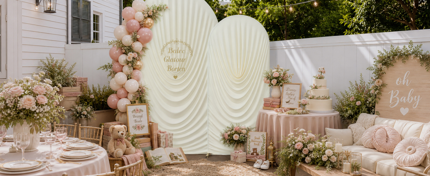 arch backdrop stand cover