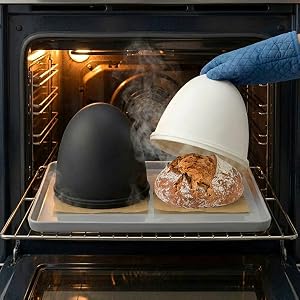 2 piece silicone domes for bread baking