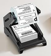 TENSPEED Label Holder for Rolls and Fan-Fold Labels, Thermal Sticker Roll Holder for Desktop Ther...