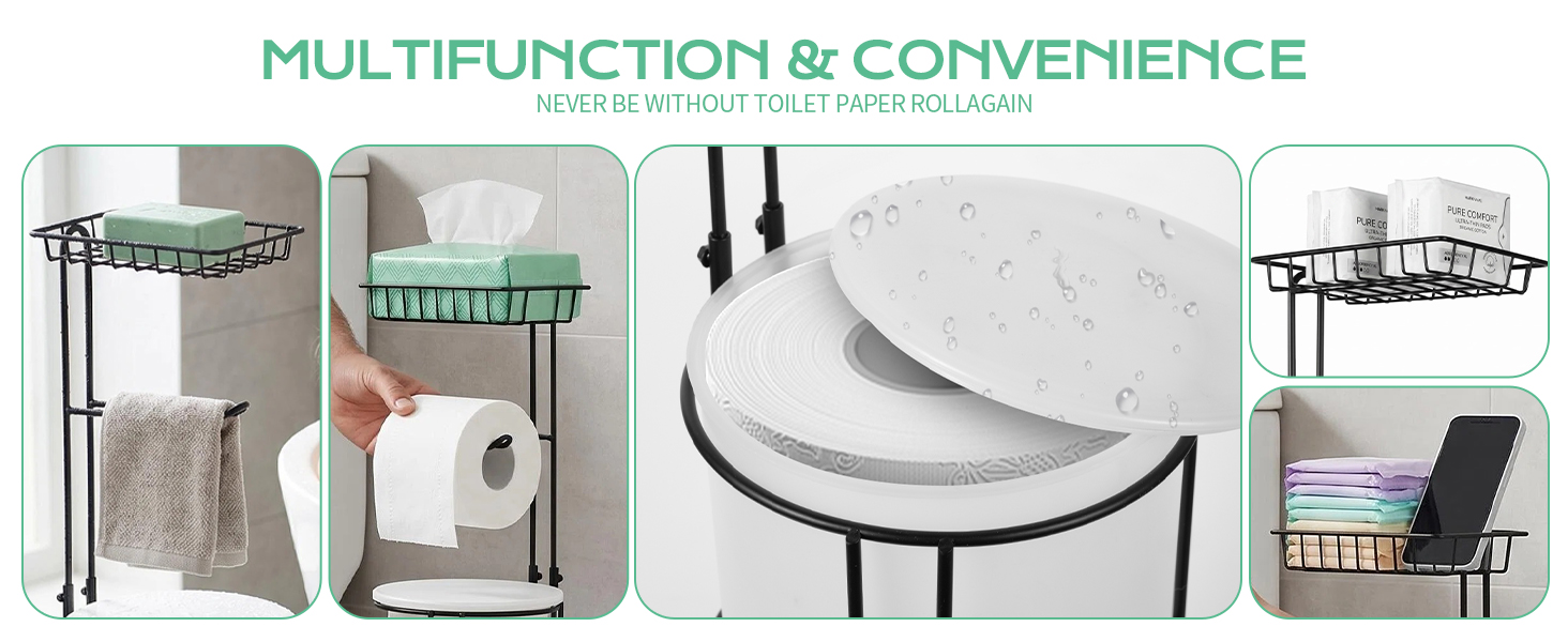 Toilet Paper Holder Stand