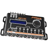 PRV AUDIO Car Audio DSP 2.4X Digital Crossover and Equalizer 4 Channel Full Digital Signal Audio ...