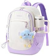 LOVEVOOK School Backpack for Teen Girl, Cute Bookbag for Student | Back to School Backpack for Te...