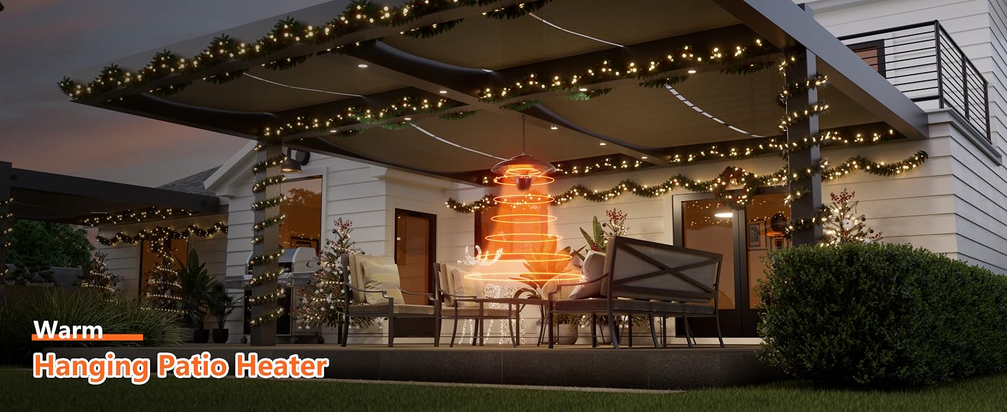 Hanging far infrared heater