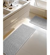 Large Bathroom Rugs 2' x 6', Long Runner Rug Waffle Bath Mat for Kitchen Rugs, Absorbent and Wash...