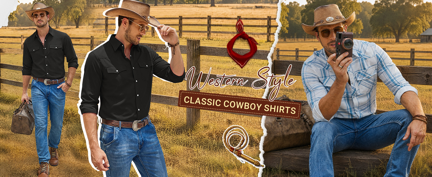 mens cowboy shirt
