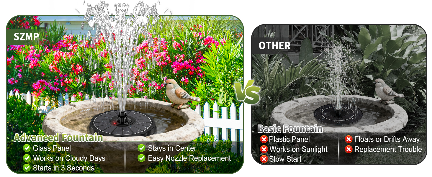 outdoor water fountain