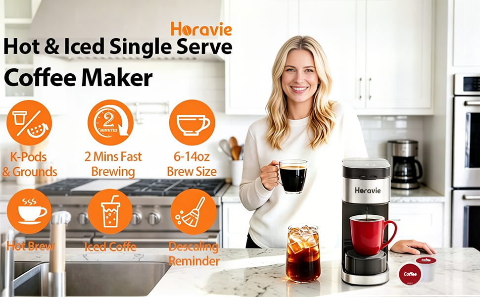Hot&Iced Single Serve Coffee Maker