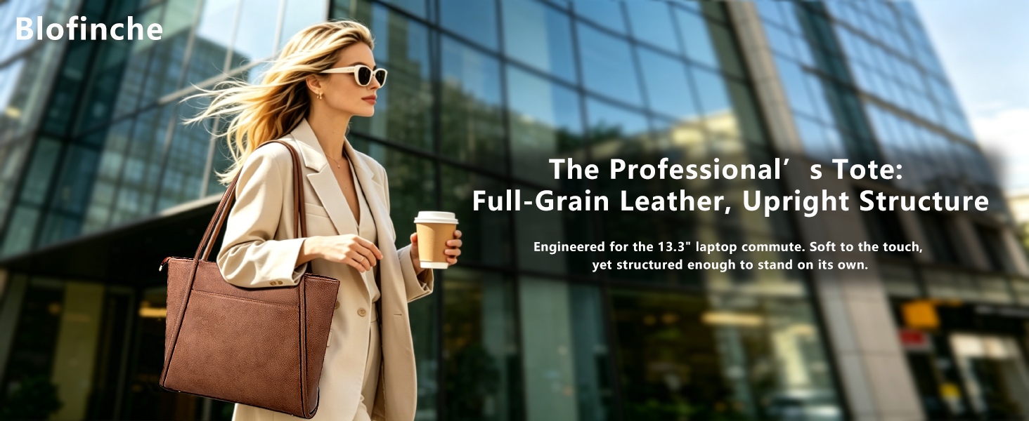 Genuine Leather Briefcase for Women
