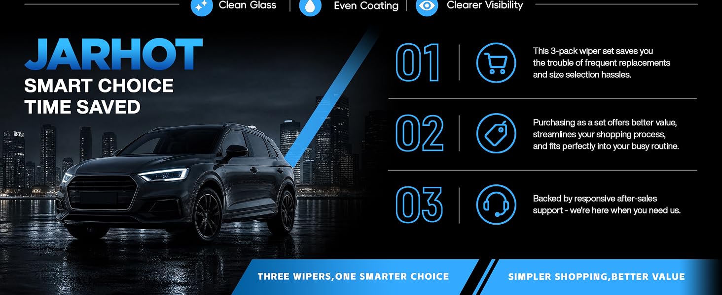 JARHOT wiper blades windshield wipers