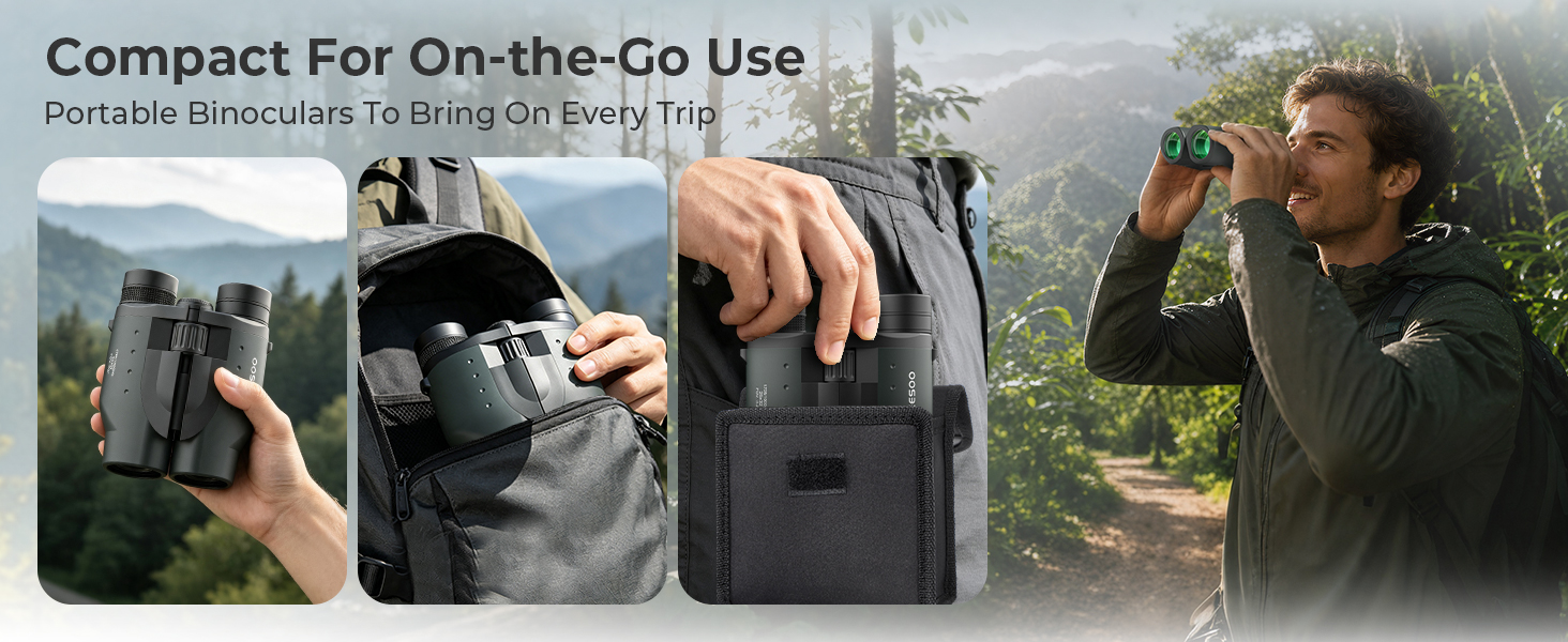 compact binoculars for adults travel