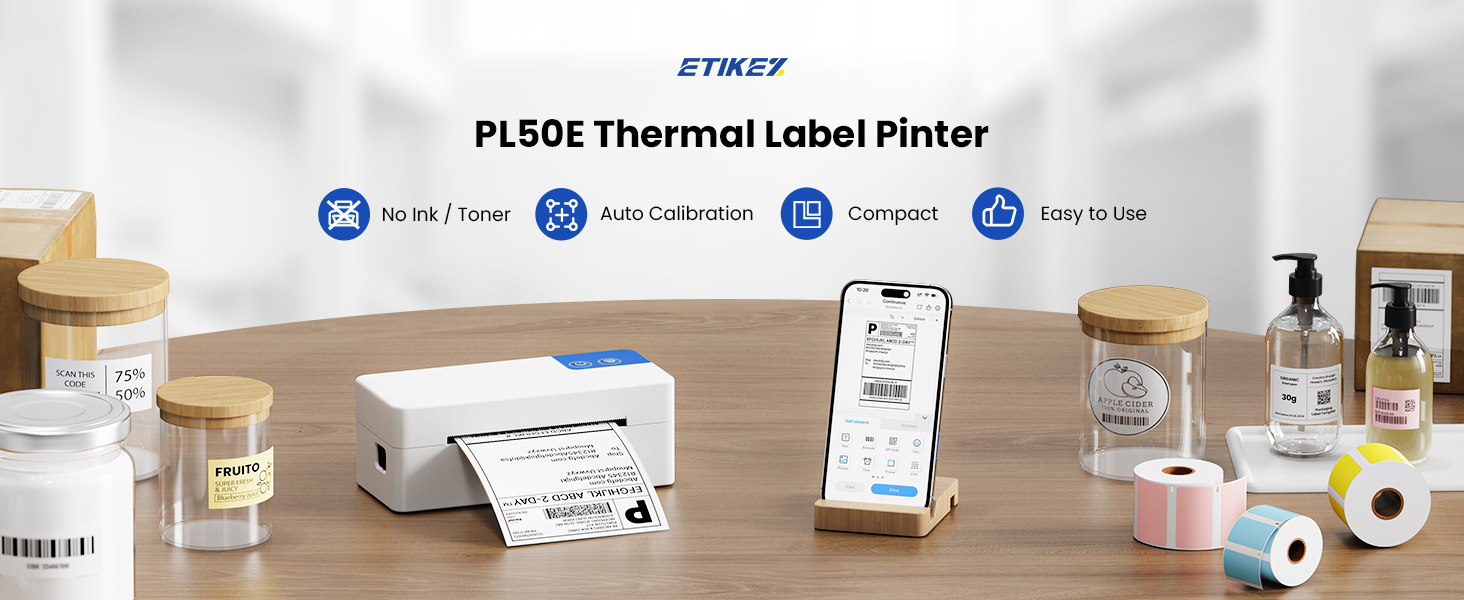 Bluetooth Thermal Shipping Label Printer