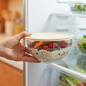 glass salad bowls