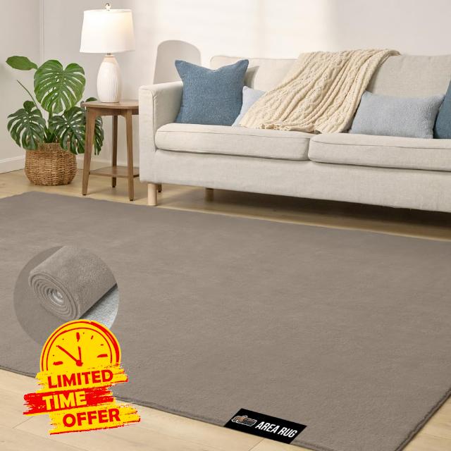 GORILLA GRIP Slip Resistant Soft Washable Stain Resistant Area Rug
