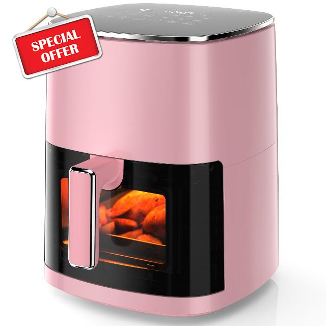 Sweetcrispy Air Fryer 6 Quarts with Window