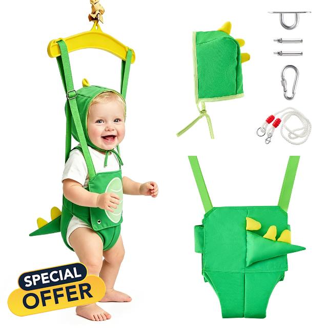 FUNLIO Baby Jumper with a Ceiling Hook for 6-24 Months