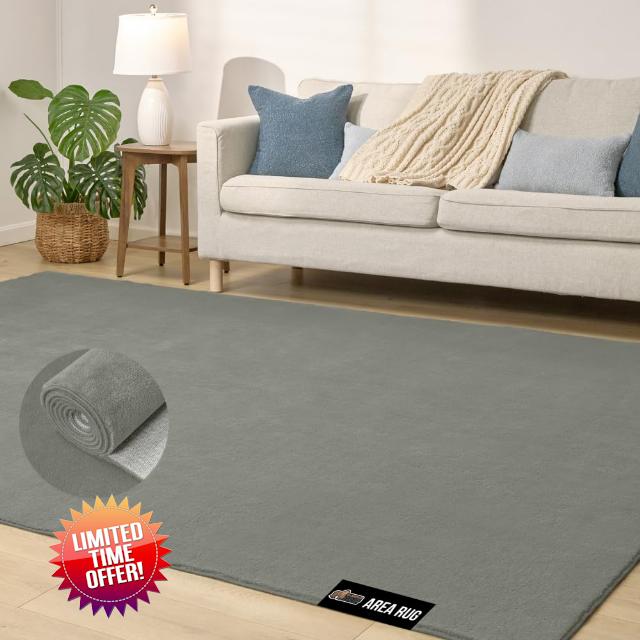 GORILLA GRIP Slip Resistant Soft Washable Stain Resistant Area Rug