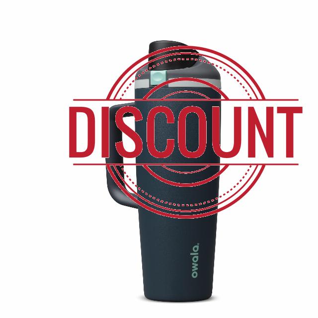 Owala FreeSip Tumbler Stainless Steel Water Bottle 30 oz Foggy Tide | Triple-Layer Insulation | Leak-Proof Lid with Push-Button | Double Threaded Lid for Left and Right Handed Drinking