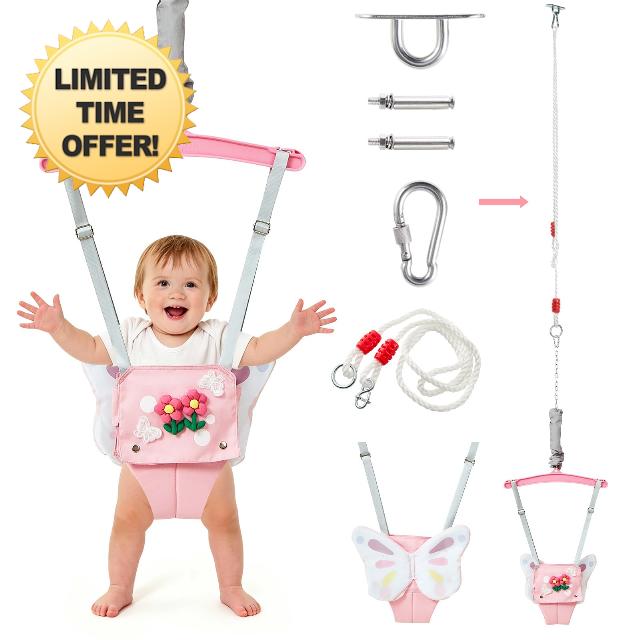 FUNLIO Baby Jumper with a Ceiling Hook for 6-24 Months