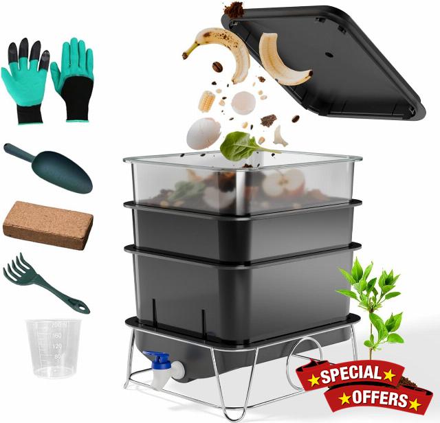 3-Tray 15L Worm Farm