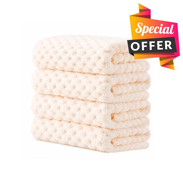 Bath Towel Set of 4 Pieces，35 x 66 Inches，Ultra Soft Towel Set，Bathroom Set | Bathroom accessories