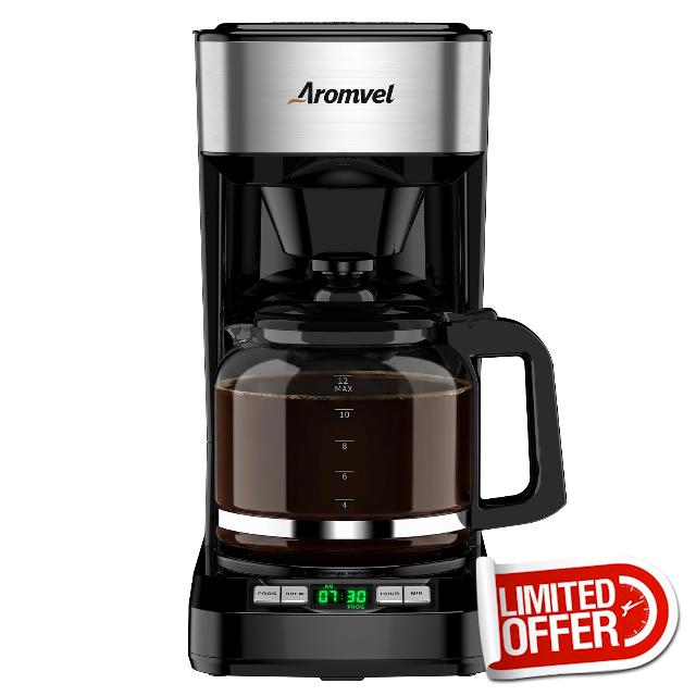 12 Cup Coffee Maker with LED Display
